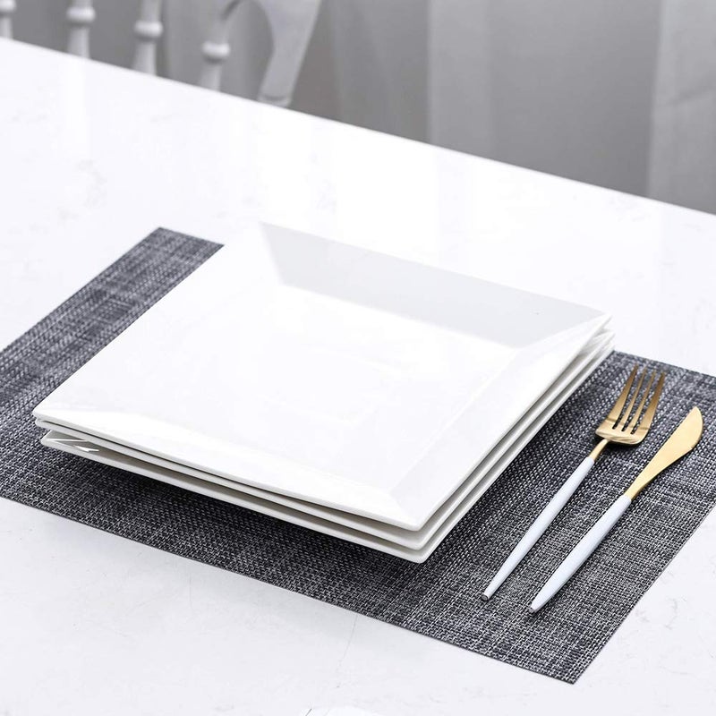 Porlien Classic Square 9.7-inch Dinner Plate Set of 3 - Image 3